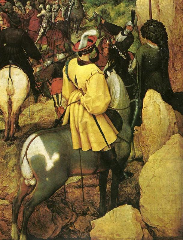 Pieter Bruegel detalj fran pauli omvandelse France oil painting art